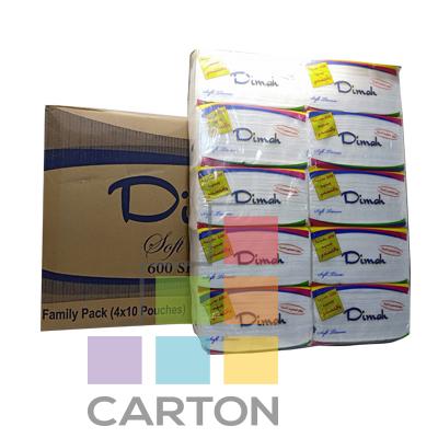 DIMAH FACIAL TISSUE - 4*10*600 SHEETS